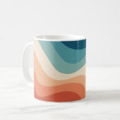 Retro-Wellen Kaffeetasse (Vorderseite Links)