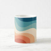 Retro-Wellen Kaffeetasse (Mittel)