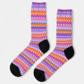 Retro-Wellen Socken (Linkes Detail)