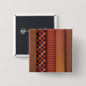 Retro-Wellen und geometrisches Muster der Mitte de Button (Vorne & Hinten)