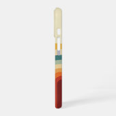 Retro-Wellenbögen iPhone 16 Hülle (Linke Seite)
