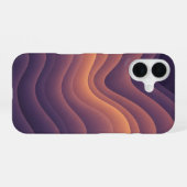 Retro-Wellige Abstrakte Nebula iPhone 16 Hülle (Rückseite (Horizontal))