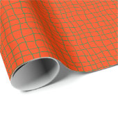 Retro-Welliges Raster Geschenkpapier (Rolleneckpunkt)