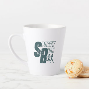 Retro Wellness Club Sporty Fashion   Latte Tasse