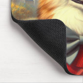 Retro Welsh Corgi Cardigan Painting Mousepad (Ecke)