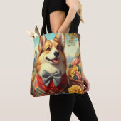Retro Welsh Corgi Cardigan Painting Tasche (Von Nahem)