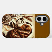 Retro Welsh Springer Spanisch Brown White Art Case-Mate iPhone Hülle (Rückseite (Horizontal))
