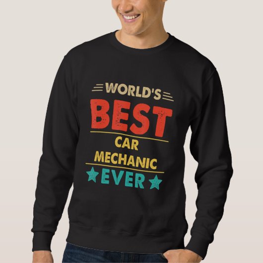Retro-Weltbeste Automechanik für alle Zeiten Sweatshirt (Vorderseite)