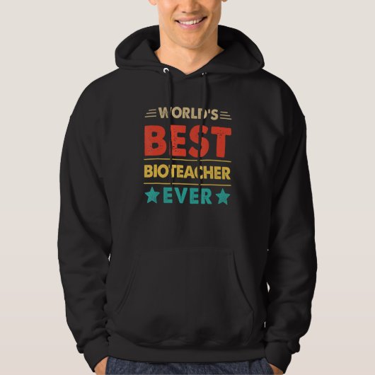 Retro Weltbeste Biolehrerin aller Zeiten Hoodie (Vorderseite)