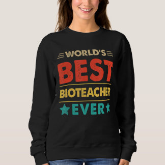Retro Weltbeste Biolehrerin aller Zeiten Sweatshirt