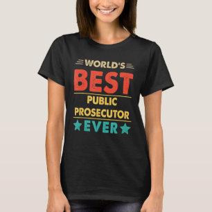 Retro Weltbeste Staatsanwaltschaft je T-Shirt