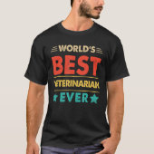 Retro Weltbeste Tierärztin aller Zeiten T-Shirt (Vorderseite)