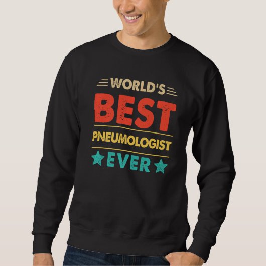 Retro Weltbesten Pneumologen aller Zeiten Sweatshirt (Vorderseite)