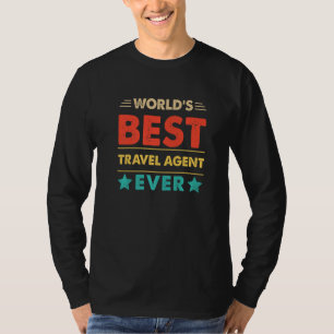 Retro Weltbester Reisebüro-Mitarbeiter Aller Zeite T-Shirt