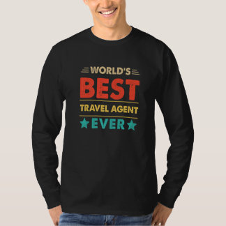 Retro Weltbester Reisebüro-Mitarbeiter Aller Zeite T-Shirt