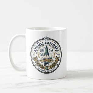 Retro Weltraum-Abenteuer - Klassischer Raketen-Abz Kaffeetasse
