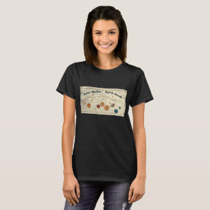 Retro-Weltraum-Design Sonnensystem ist zum Mittage T-Shirt