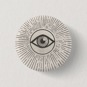 Retro-Weltraum-Kunst für das Auge Button