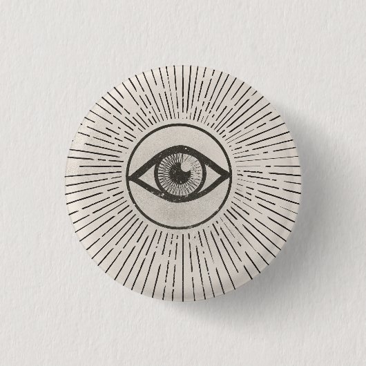 Retro-Weltraum-Kunst für das Auge Button (Vorderseite)