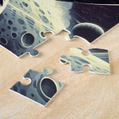 Retro-Weltraum-Pin-up Puzzle (Seite)