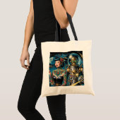 Retro Weltraumforscher Tragetasche (Vorderseite (Produkt))
