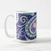 Retro Weltraumgalaxie-Design Kaffeetasse (Links)