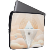 Retro-Weltraumplakat-Sternwarte im Sonnensystem Laptopschutzhülle (Vorne Rechts)