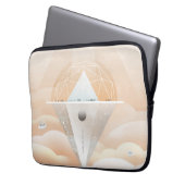 Retro-Weltraumplakat-Sternwarte im Sonnensystem Laptopschutzhülle (Vorderseite Links)