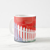 Retro-Weltraumplakat von Kepler-186f. Kaffeetasse (Vorderseite Links)