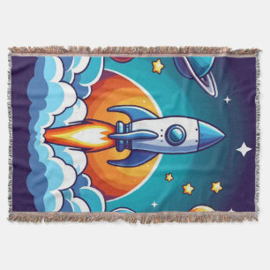 Retro, Weltraumrakete Decke