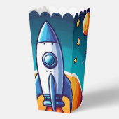 Retro, Weltraumrakete Geschenkschachtel (Vorderseite)