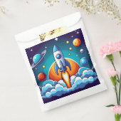 Retro, Weltraumrakete Geschenktütchen (Versiegelt)