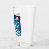Retro, Weltraumrakete Glas (Links)
