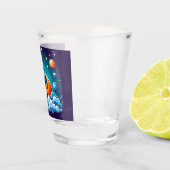 Retro, Weltraumrakete Schnapsglas (Rechts)