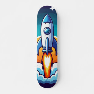 Retro, Weltraumrakete Skateboard