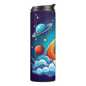 Retro, Weltraumrakete Thermosbecher (Nach links gedreht)