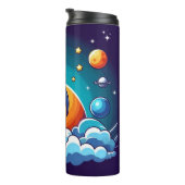 Retro, Weltraumrakete Thermosbecher (Nach rechts gedreht)