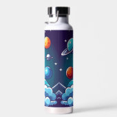 Retro, Weltraumrakete Trinkflasche (Rechts)