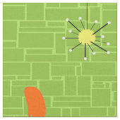 Retro Weltraumzeitalter-Miezekatze-Gewebe Stoff (Nahaufnahme)