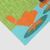 Retro Weltraumzeitalter-Miezekatze-Seidenpapier Seidenpapier (Ausschnitt)