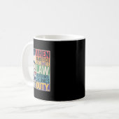 Retro, wenn Ungerechtigkeit Rechtswiderstand wird Kaffeetasse (Vorderseite Links)