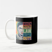 Retro, wenn Ungerechtigkeit Rechtswiderstand wird Kaffeetasse (Links)