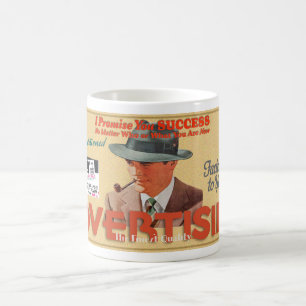 RETRO-WERBUNG KAFFEETASSE