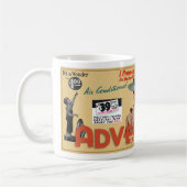 RETRO-WERBUNG KAFFEETASSE (Links)