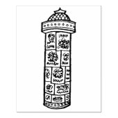 Retro-Werbung Kiosk Gummi Art Briefmarke Gummistempel (Prägung)