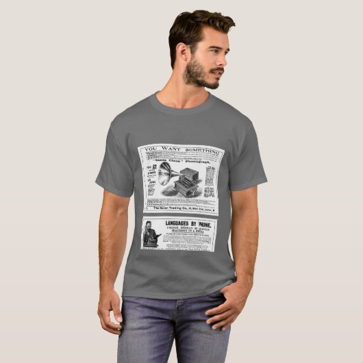 Retro-Werbung T-Shirt (Vorne ganz)