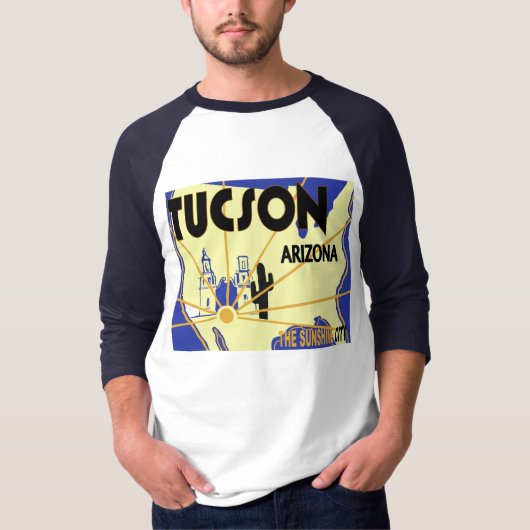 Retro Werbung Tucsons Arizona T-Shirt (Vorderseite)