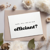 Retro Werden Sie unsere offizielle Angebotskarte Einladung