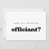 Retro Werden Sie unsere offizielle Angebotskarte Einladung (Vorderseite)