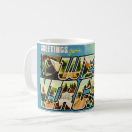 Retro West Virginia Gruß Kaffeetasse